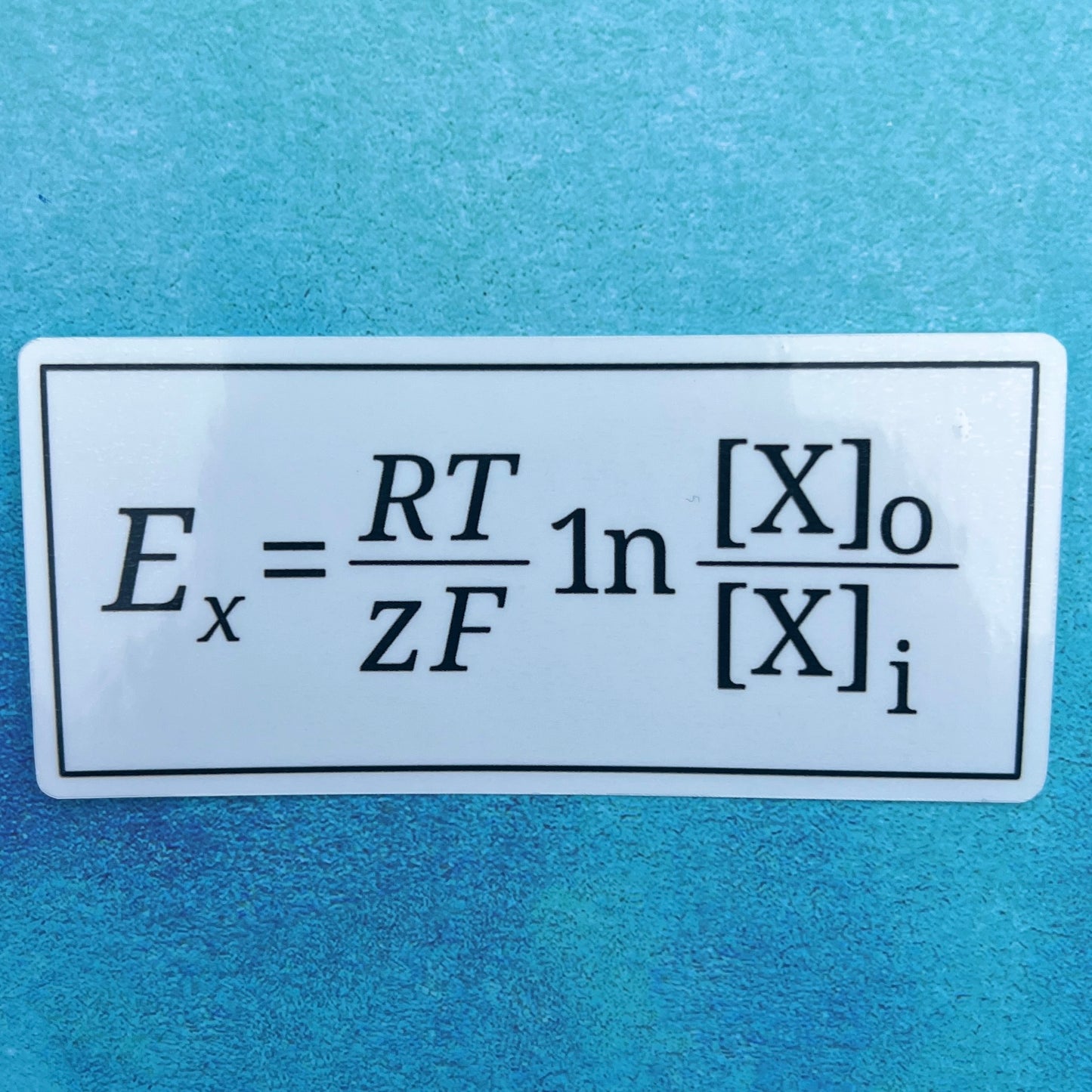 Nernst equation sticker