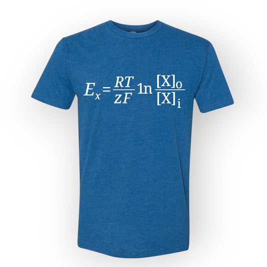 Nernst Equation T-Shirt – Neuroscience Science Shirt