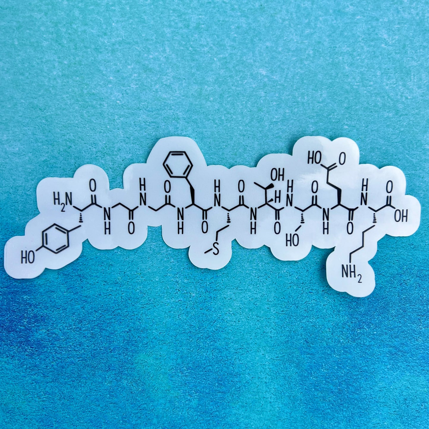 Endorphin chemical structure sticker