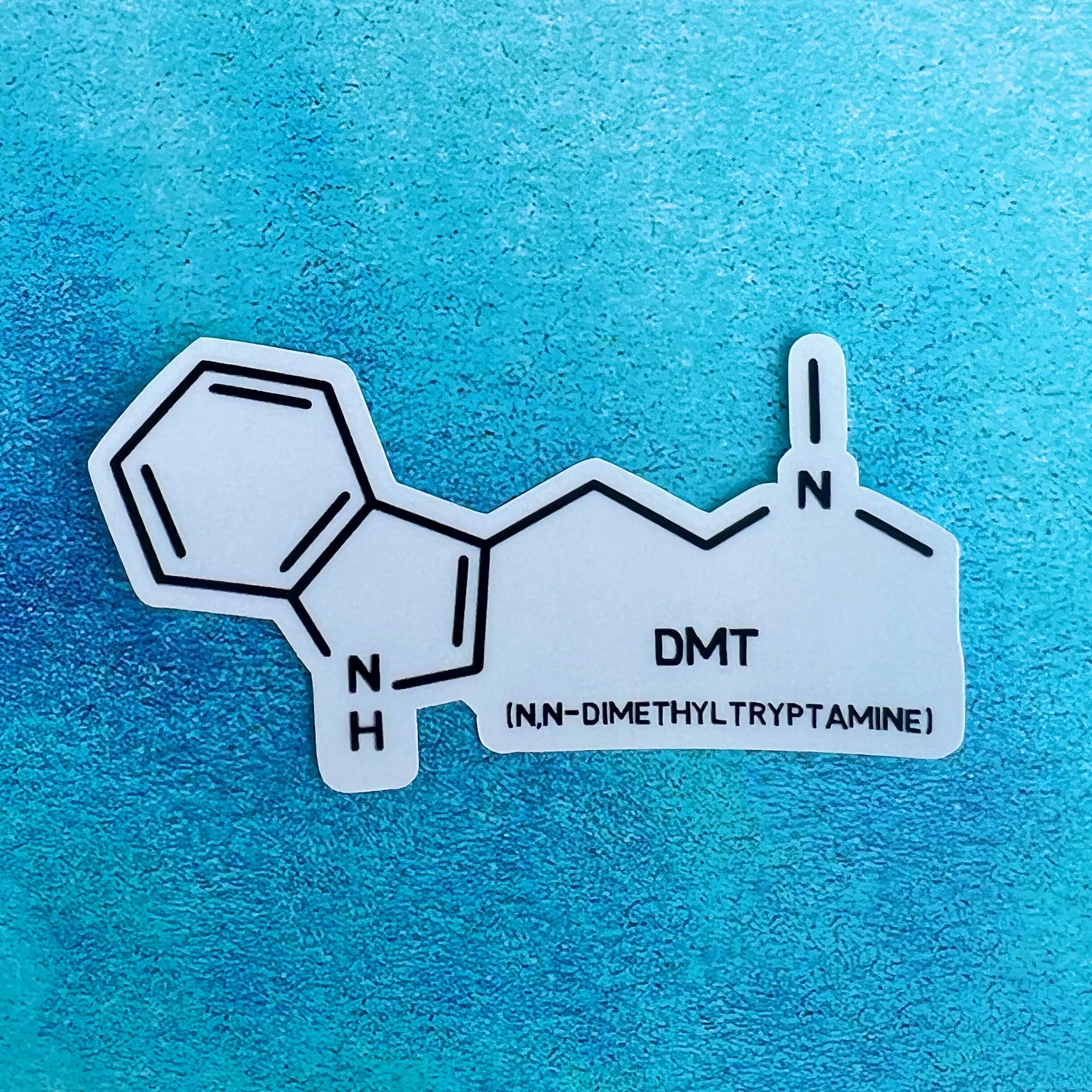 DMT chemical structure sticker NeuroChallenged