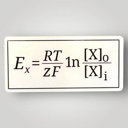Nernst equation sticker