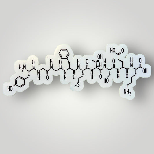 Endorphin chemical structure sticker