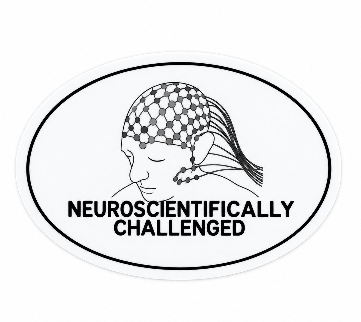 Neuroscientifically Challenged Logo Sticker – Neuroscience