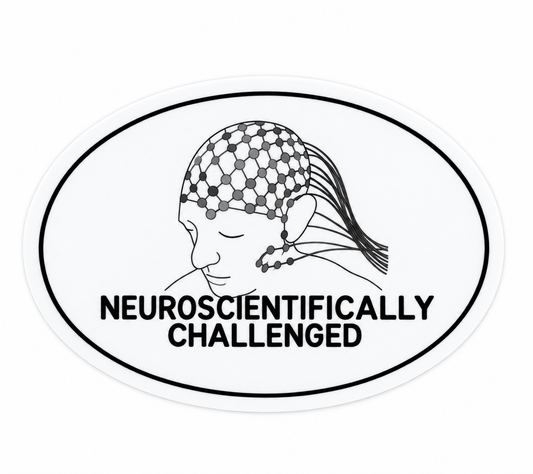 Neuroscientifically Challenged Logo Sticker – Neuroscience