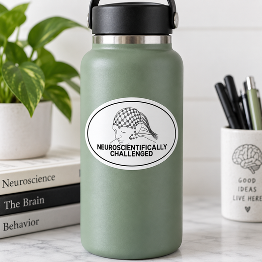 Neuroscientifically Challenged Logo Sticker – Neuroscience