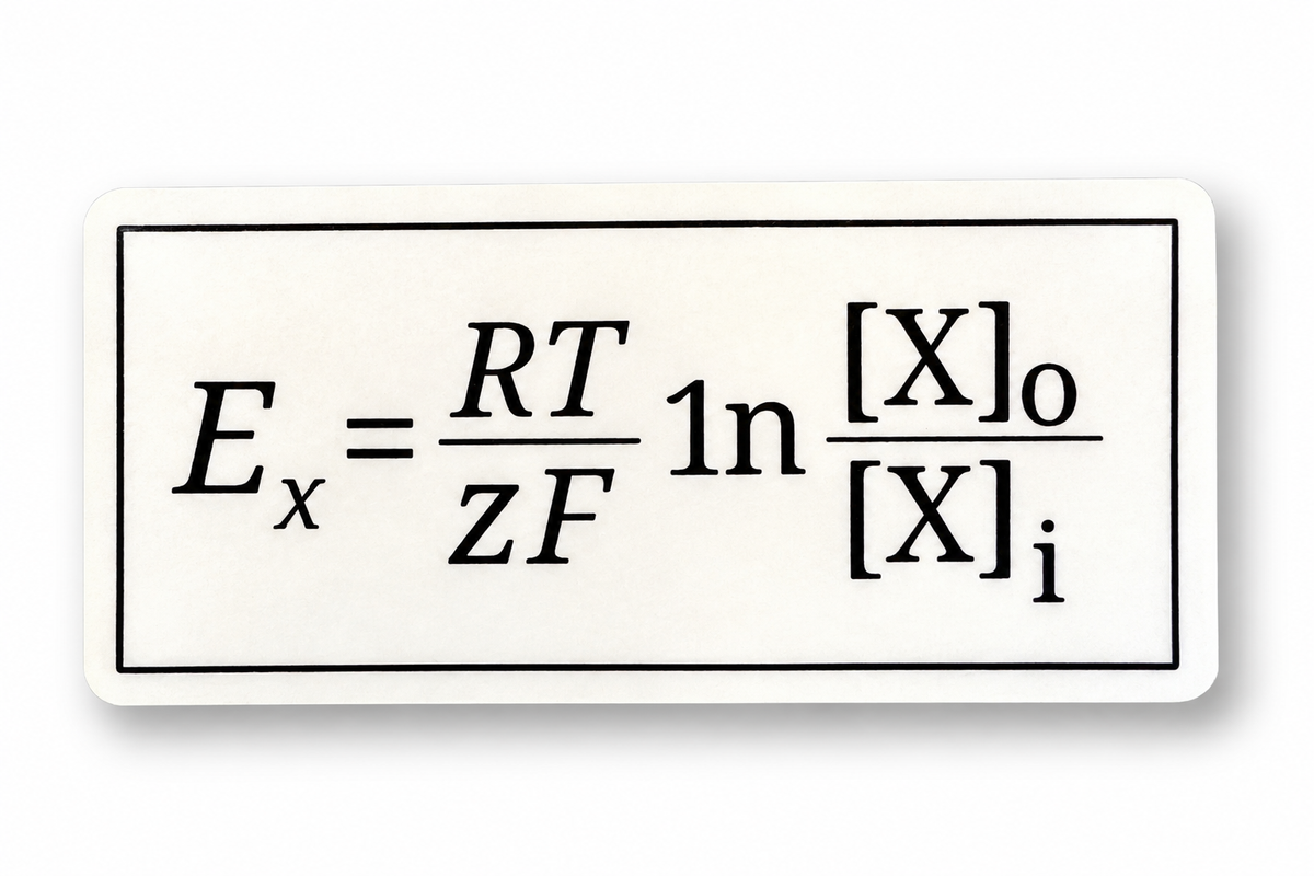 Nernst Equation Sticker – Neuroscience Science Sticker