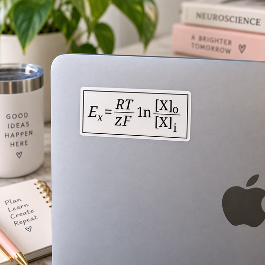 Nernst Equation Sticker – Neuroscience Science Sticker