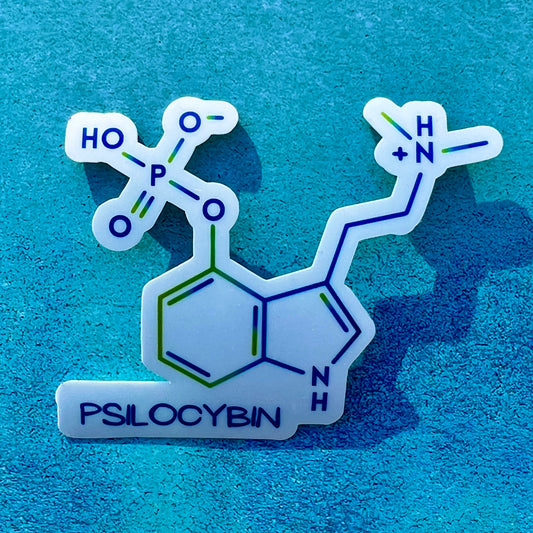 Shrooms chemical Structure Sticker