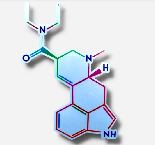 LSD Colorful Chemical Structure Sticker