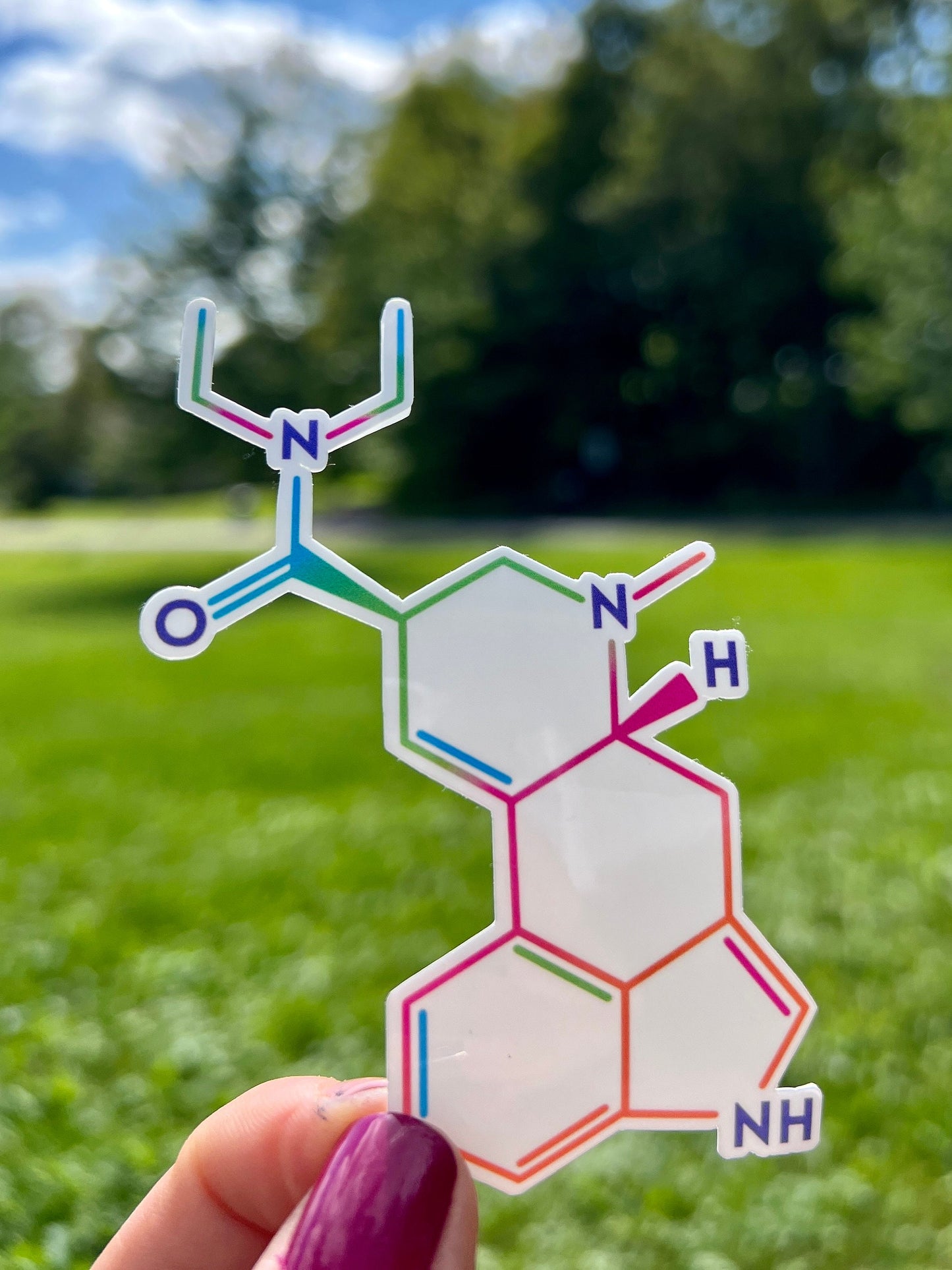 Psychedelics chemical structure stickers