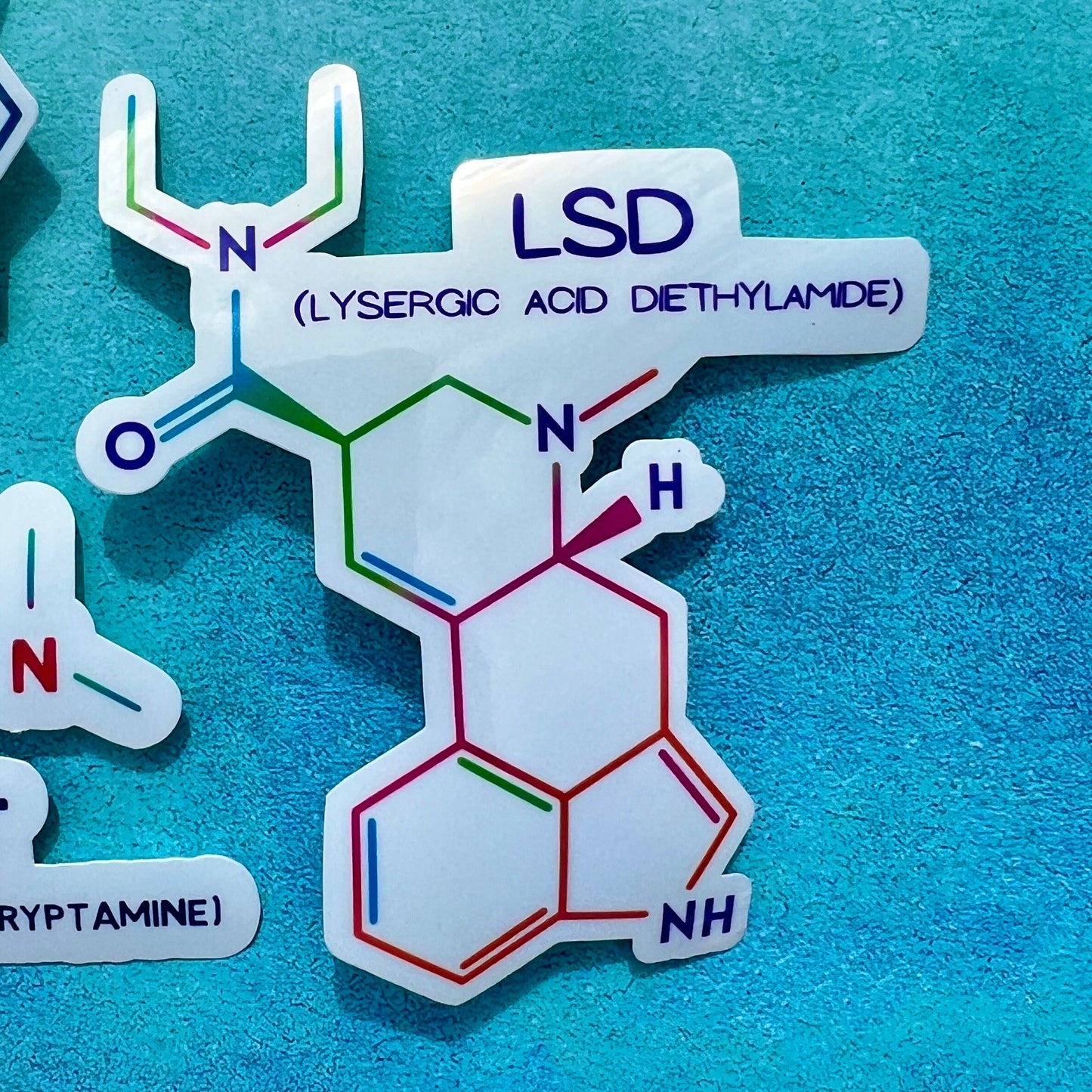 Psychedelic Chemical Structure Sticker Pack