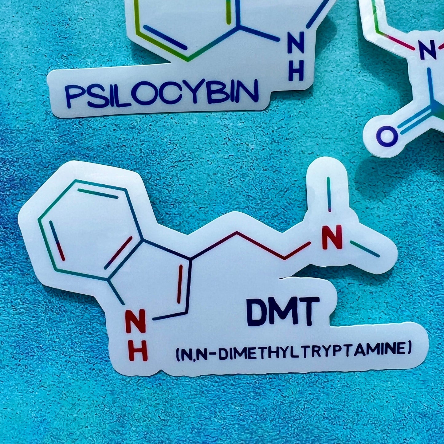 Psychedelic Chemical Structure Sticker Pack