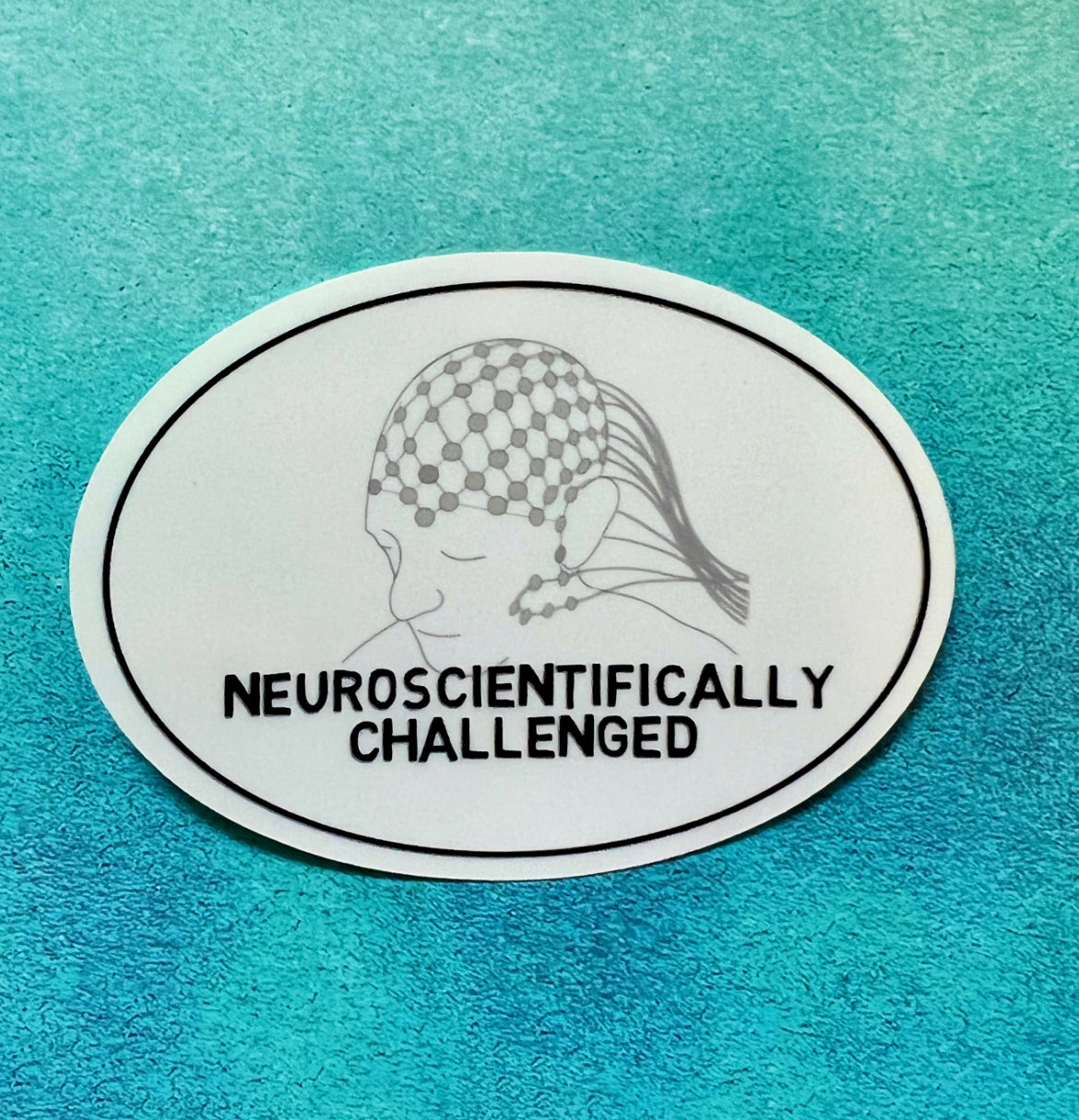 Neuroscientifically Challenged logo sticker