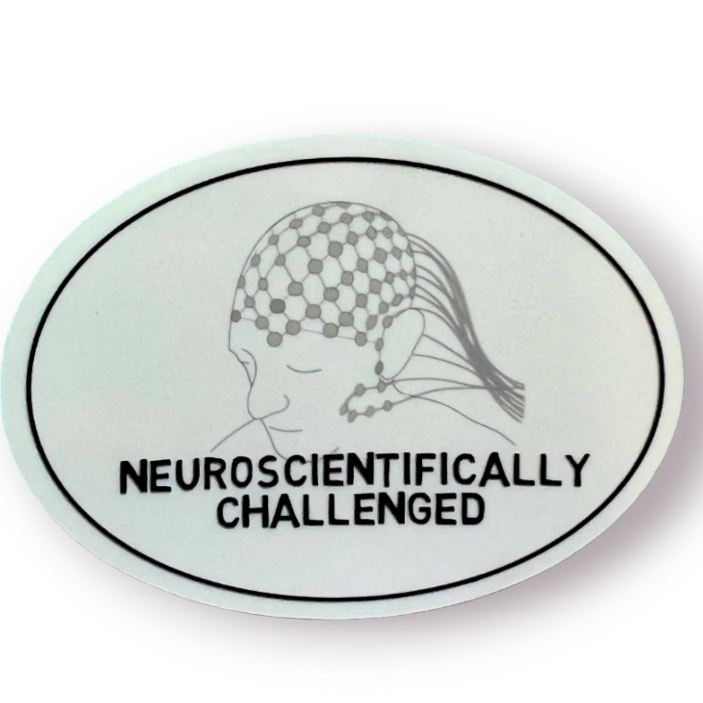 Neuroscientifically Challenged logo sticker